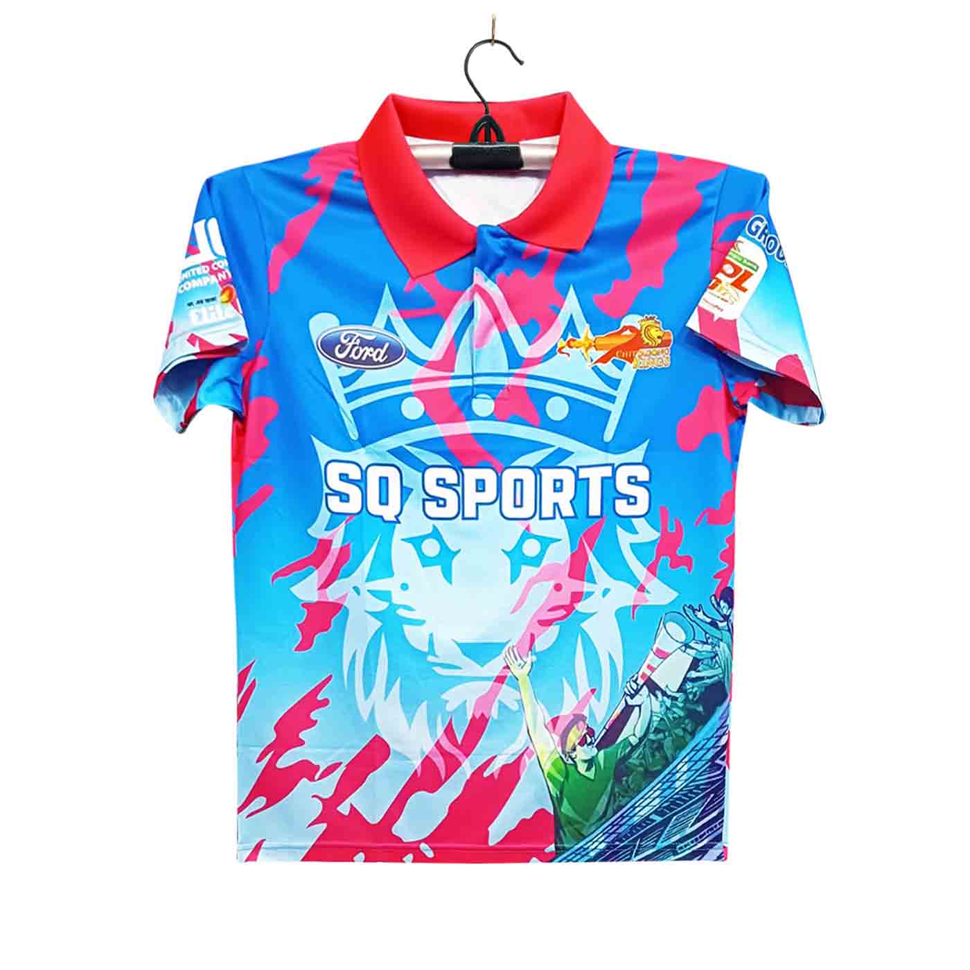 Chittagong Kings Premium Short Sleeve Polo Cricket Jersey