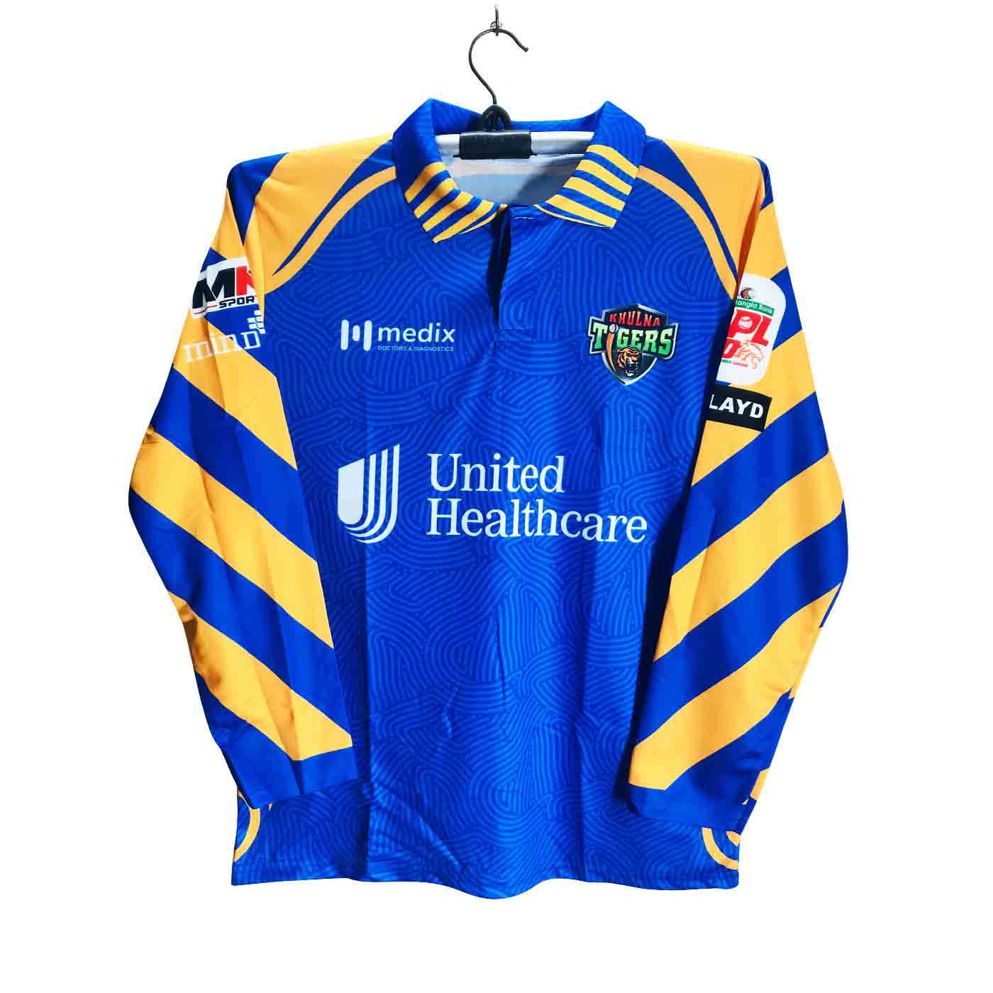 Khulna Tigers Premium Full Sleeve Polo Cricket Jersey