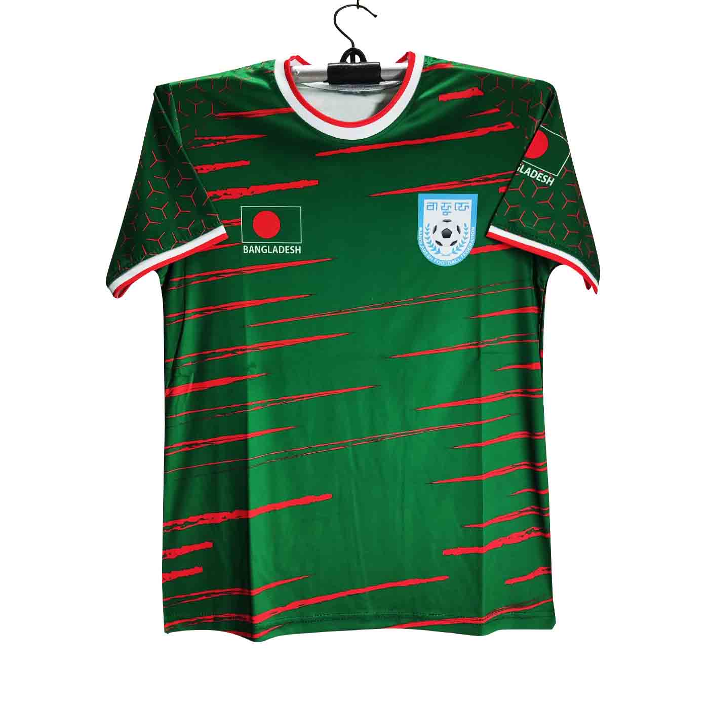 Bangladesh Short Sleeve Thai Premium Football Jersey