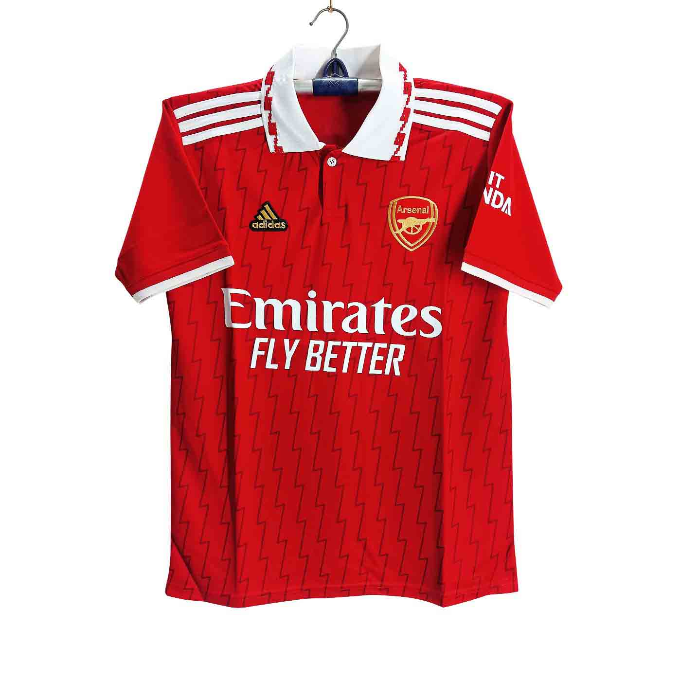 Arsenal Short Sleeve Collar Thai Premium Football Jersey