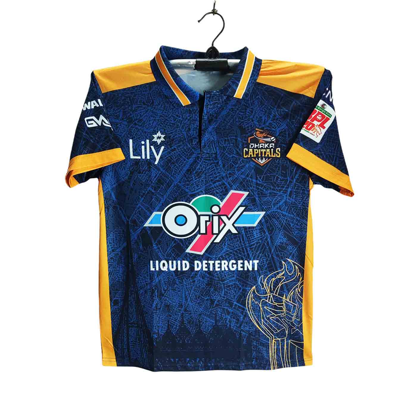 Dhaka Capaitals Premium Short Sleeve Polo Cricket Jersey