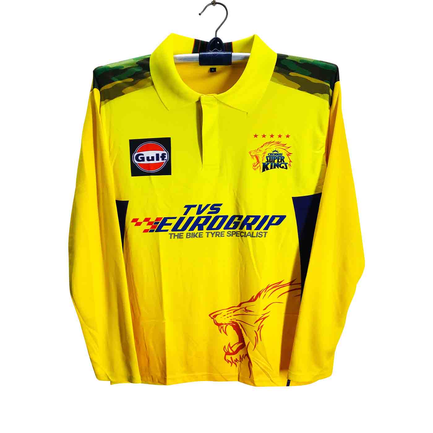 Chennai Super King Full Sleeve Collar Polo IPL Jersey