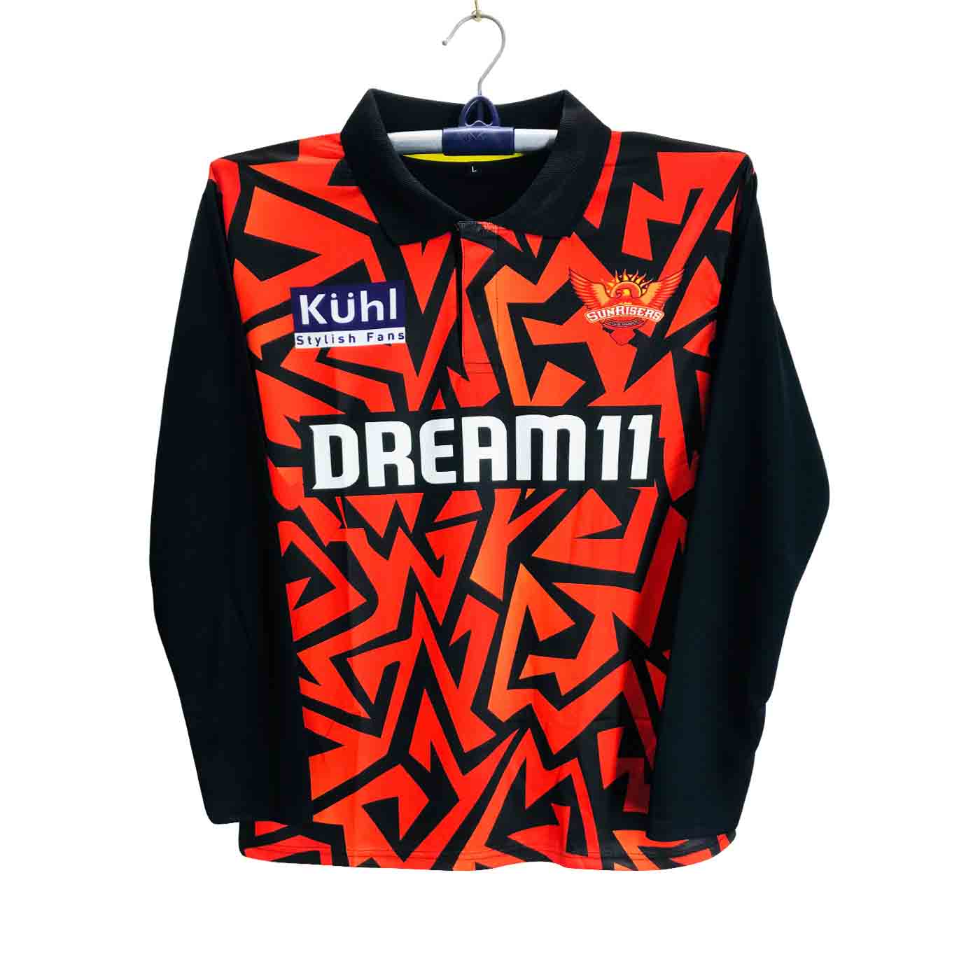 SunRisers Hyderabad Full Sleeve Collar Polo IPL Jersey