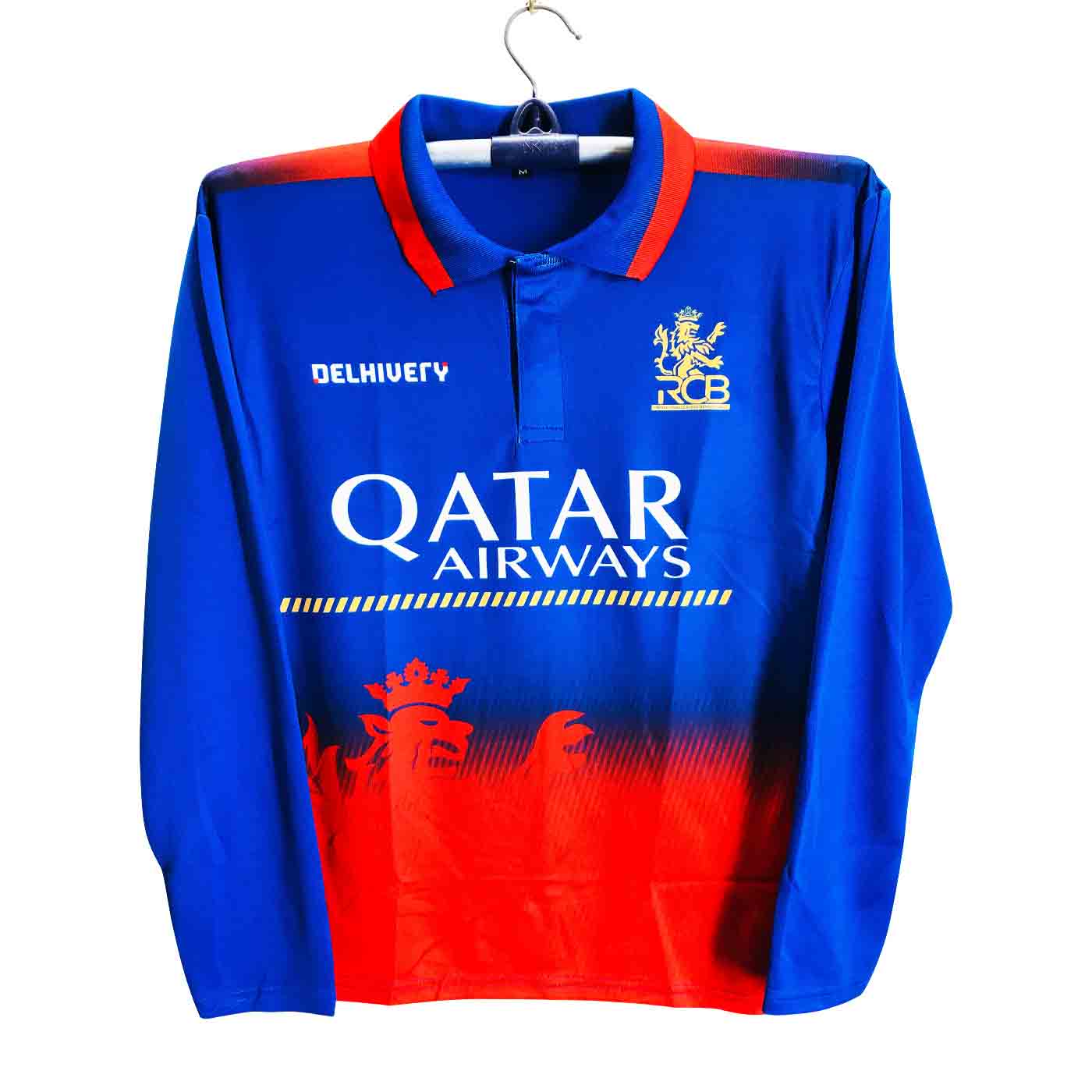 Royal Challengers Bangalore Full Sleeve Collar Polo IPL Jersey