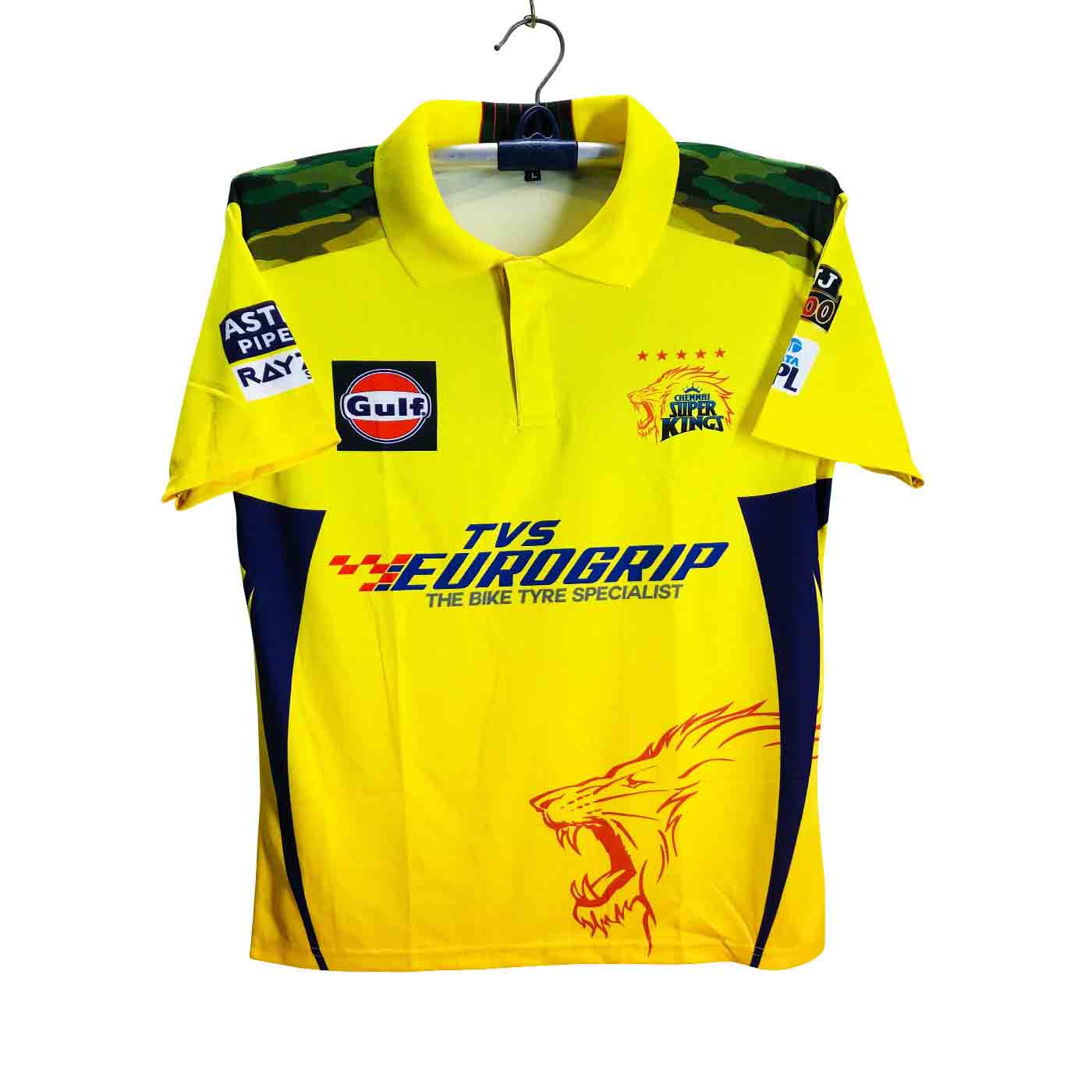Chennai Super King Jersey short sleeve Collar Polo