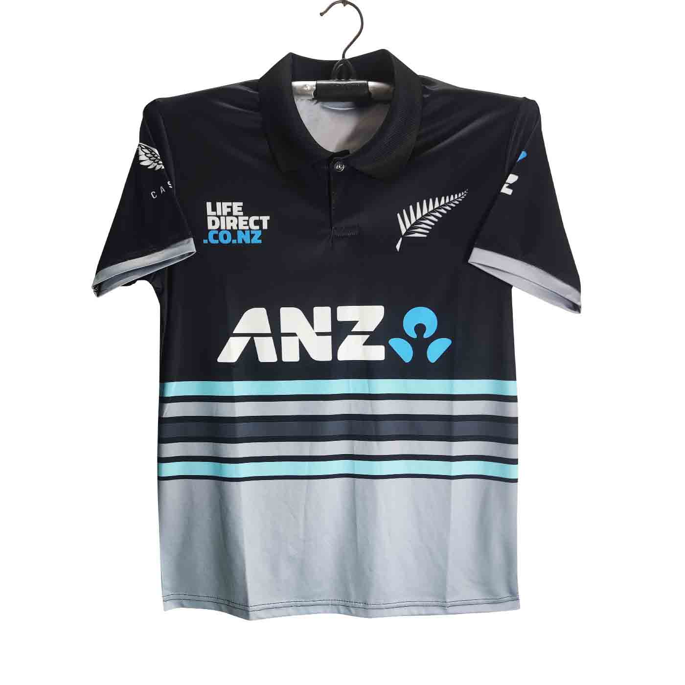New Zealand Premium Short Sleeve Polo Cricket Jersey