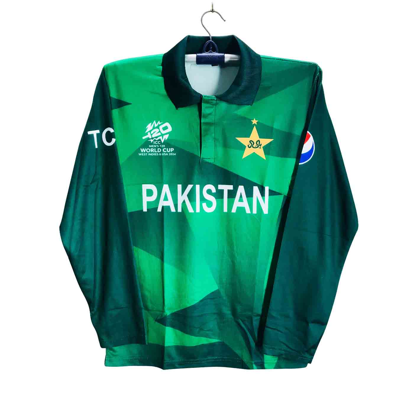 Pakistan T20 World Cup Jersey - Pakistan Full Sleeve Polo Jersey