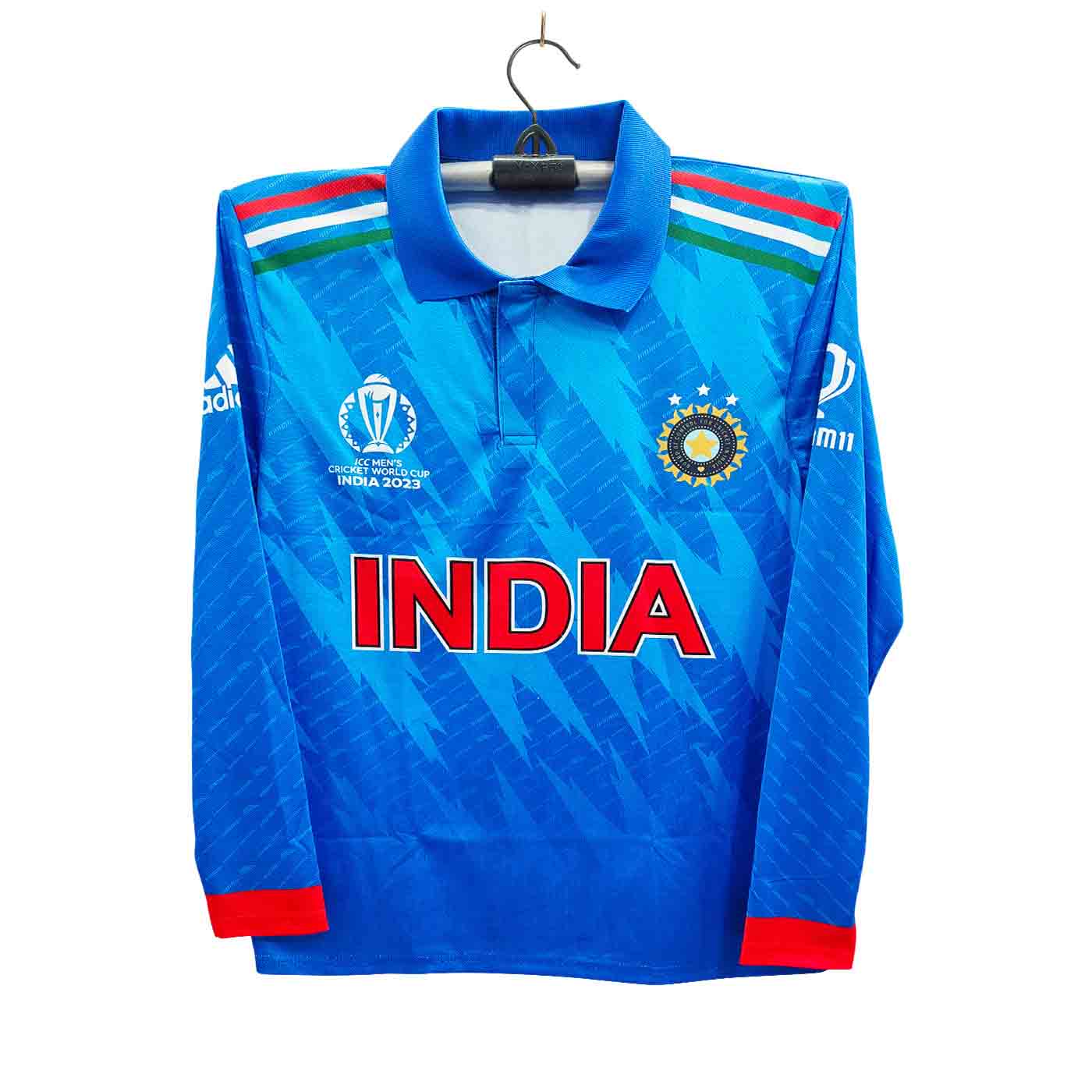 India World Cup Jersey - Full Sleeve Polo Jersey