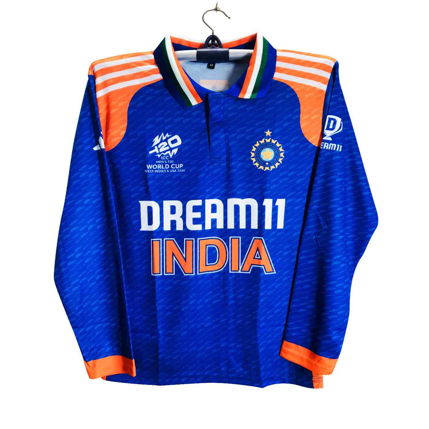 India T20 World Cup Jersey - India Full Sleeve Collar Polo Jersey