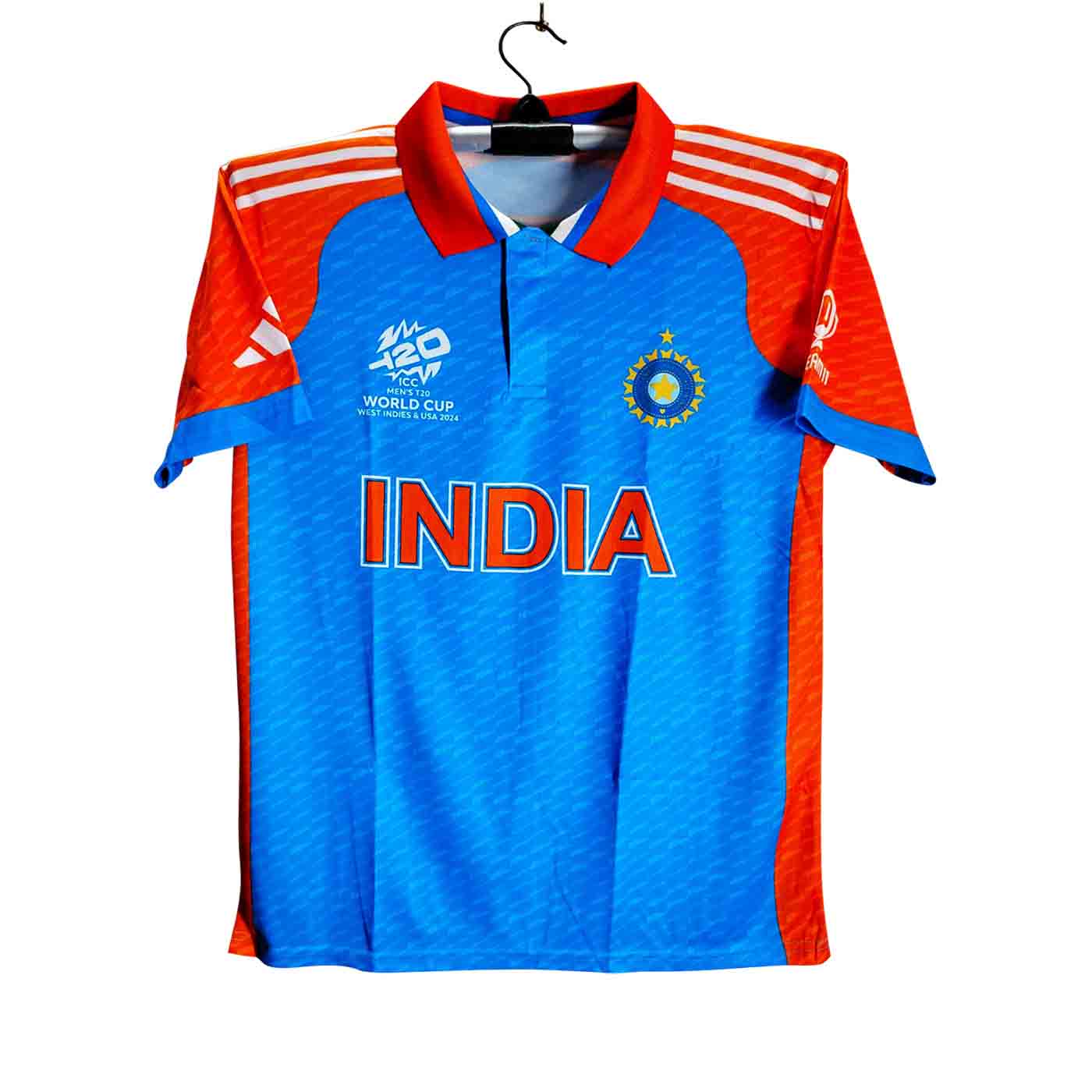 India T20 World Cup Jersey - India 4part Short Sleeve Polo Jersey For Men - India Cricket Jersey 2025