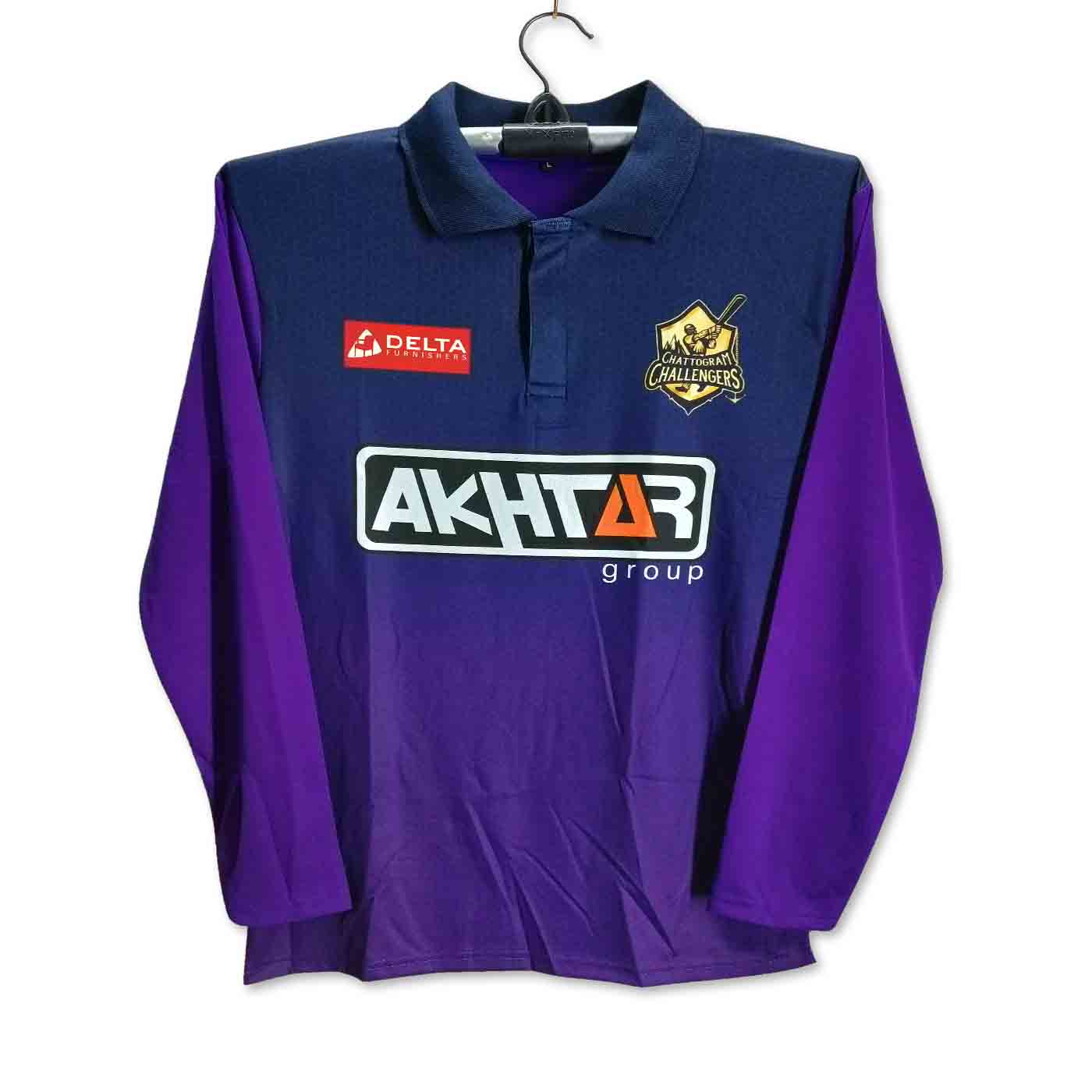 Chattogram Challengers Full Sleeve Polo Cricket Jersey